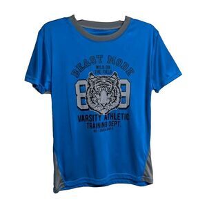 Beast Mode Athletic Shirt Youth 16 Mike Top Kids Boys Blue Sports Back to School
